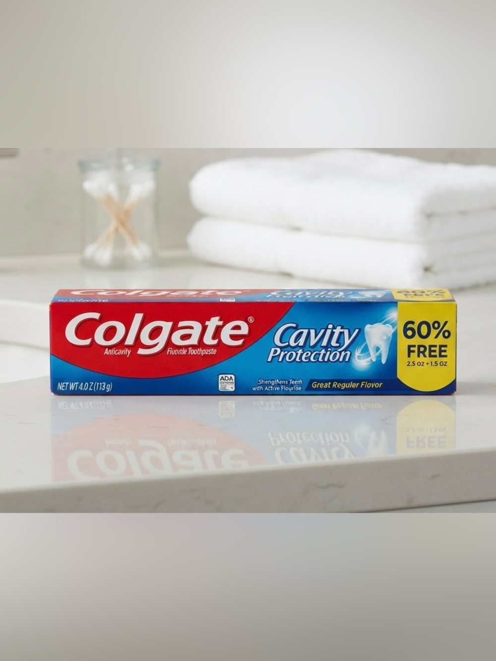 Colgate Cavity Protection Fluoride Toothpaste - 4.0 oz + 60% Free Exp 7/25